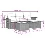 Set mit 4 Gartensofas und -kissen Kunstrattanbraun von vidaXL, Gartensets - Ref: Foro24-3252410, Preis: 278,91 €, Rabatt: %