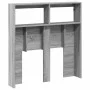 Bed headboard with LED light Sonoma gray 100x17x102 cm by vidaXL, Headboards and footboards - Ref: Foro24-839187, Price: 72,2...