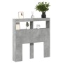 Bettkopfteil in Betongrau mit LED-Licht, 100 x 17 x 102 cm von vidaXL, Kopf- und Fußteile - Ref: Foro24-839185, Preis: 60,62 ...