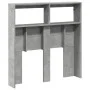 Concrete gray bed headboard with LED light 100x17x102 cm by vidaXL, Headboards and footboards - Ref: Foro24-839185, Price: 59...