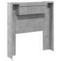 Betongraues Bettkopfteil mit LED-Licht 100 x 16,5 x 103,5 cm von vidaXL, Kopf- und Fußteile - Ref: Foro24-839234, Preis: 71,6...