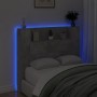 Bettkopfteil in Betongrau mit LED-Licht, 120 x 16,5 x 103,5 cm von vidaXL, Kopf- und Fußteile - Ref: Foro24-839241, Preis: 70...