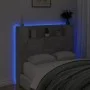 Concrete gray bed headboard with LED light 120x16.5x103.5 cm by vidaXL, Headboards and footboards - Ref: Foro24-839241, Price...