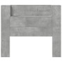 Bettkopfteil in Betongrau mit LED-Licht, 120 x 16,5 x 103,5 cm von vidaXL, Kopf- und Fußteile - Ref: Foro24-839241, Preis: 70...
