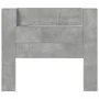Concrete gray bed headboard with LED light 120x16.5x103.5 cm by vidaXL, Headboards and footboards - Ref: Foro24-839241, Price...