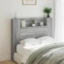 Cabecero de cama con luz LED gris Sonoma 120x16,5x103,5 cm de vidaXL, Cabeceros y pies de cama - Ref: Foro24-839243, Precio: ...
