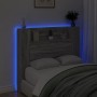 Bettkopfteil mit LED-Licht Sonomagrau 120x16,5x103,5 cm von vidaXL, Kopf- und Fußteile - Ref: Foro24-839243, Preis: 84,75 €, ...