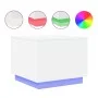 Coffee table with white LED lights 50x50x40 cm by vidaXL, Coffee table - Ref: Foro24-839868, Price: 50,24 €, Discount: %