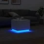 Coffee table with white LED lights 50x50x40 cm by vidaXL, Coffee table - Ref: Foro24-839868, Price: 50,24 €, Discount: %