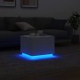 Couchtisch mit weißen LED-Leuchten 50x50x40 cm von vidaXL, Couchtisch - Ref: Foro24-839868, Preis: 47,98 €, Rabatt: %