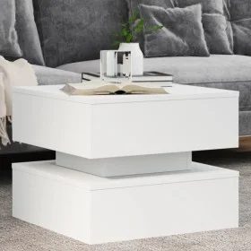 Couchtisch mit weißen LED-Leuchten 50x50x40 cm von vidaXL, Couchtisch - Ref: Foro24-839854, Preis: 76,15 €, Rabatt: %