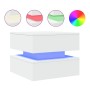 Coffee table with white LED lights 50x50x40 cm by vidaXL, Coffee table - Ref: Foro24-839854, Price: 57,91 €, Discount: %