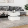 Mesa de centro con luces LED blanco 50x50x40 cm de vidaXL, Mesas de centro - Ref: Foro24-839854, Precio: 75,93 €, Descuento: %