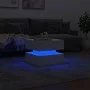 Mesa de centro con luces LED blanco 50x50x40 cm de vidaXL, Mesas de centro - Ref: Foro24-839854, Precio: 75,93 €, Descuento: %