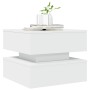 Couchtisch mit weißen LED-Leuchten 50x50x40 cm von vidaXL, Couchtisch - Ref: Foro24-839854, Preis: 57,97 €, Rabatt: %
