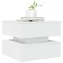 Mesa de centro con luces LED blanco 50x50x40 cm de vidaXL, Mesas de centro - Ref: Foro24-839854, Precio: 75,93 €, Descuento: %