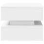 Mesa de centro con luces LED blanco 50x50x40 cm de vidaXL, Mesas de centro - Ref: Foro24-839854, Precio: 75,93 €, Descuento: %