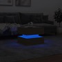Mesa de centro con luces LED roble Sonoma 50x50x40 cm de vidaXL, Mesas de centro - Ref: Foro24-839856, Precio: 55,97 €, Descu...