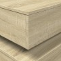 Mesa de centro con luces LED roble Sonoma 50x50x40 cm de vidaXL, Mesas de centro - Ref: Foro24-839856, Precio: 55,97 €, Descu...