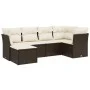 Set sofás de jardín 6 piezas y cojines ratán sintético marrón by vidaXL, Garden sets - Ref: Foro24-3263179, Price: 403,74 €, ...