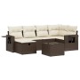 6-piece garden sofa set and brown synthetic rattan cushions by vidaXL, Garden sets - Ref: Foro24-3263799, Price: 381,22 €, Di...