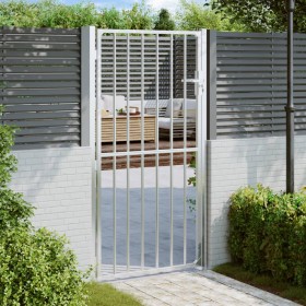 Puerta de jardín de acero inoxidable 100x200 cm