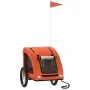 Haustier-Fahrradanhänger, Eisen-Oxford-Stoff, Orange von vidaXL, Kinderwagen für Haustiere - Ref: Foro24-93963, Preis: 93,90 ...