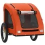 Haustier-Fahrradanhänger, Eisen-Oxford-Stoff, Orange von vidaXL, Kinderwagen für Haustiere - Ref: Foro24-93963, Preis: 93,90 ...
