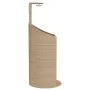 Außendusche aus PE-Rattan und beigem Akazienholz, 100 x 100 x 241,5 cm von vidaXL, Pool- und Spa-Zubehör - Ref: Foro24-368214...
