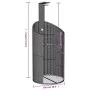 PE rattan and beige acacia outdoor shower 100x100x241.5 cm by vidaXL, Pool and spa accessories - Ref: Foro24-368214, Price: 3...