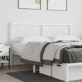 Kopfteil aus weißem Metall, 150 cm von vidaXL, Kopf- und Fußteile - Ref: Foro24-376309, Preis: 39,91 €, Rabatt: %