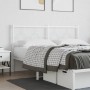Kopfteil aus weißem Metall, 150 cm von vidaXL, Kopf- und Fußteile - Ref: Foro24-376309, Preis: 40,41 €, Rabatt: %