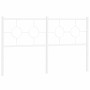 White metal headboard 150 cm by vidaXL, Headboards and footboards - Ref: Foro24-376309, Price: 40,41 €, Discount: %