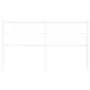 Cabecero de metal blanco 150 cm de vidaXL, Cabeceros y pies de cama - Ref: Foro24-376309, Precio: 39,89 €, Descuento: %