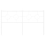 White metal headboard 150 cm by vidaXL, Headboards and footboards - Ref: Foro24-376309, Price: 40,41 €, Discount: %