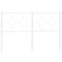 White metal headboard 150 cm by vidaXL, Headboards and footboards - Ref: Foro24-376309, Price: 40,41 €, Discount: %
