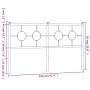 Cabecero de metal blanco 150 cm de vidaXL, Cabeceros y pies de cama - Ref: Foro24-376309, Precio: 39,89 €, Descuento: %