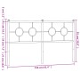 Kopfteil aus weißem Metall, 150 cm von vidaXL, Kopf- und Fußteile - Ref: Foro24-376309, Preis: 40,41 €, Rabatt: %