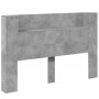 Bettkopfteil in Betongrau mit LED-Licht, 160 x 16,5 x 103,5 cm von vidaXL, Kopf- und Fußteile - Ref: Foro24-839255, Preis: 85...