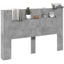 Bettkopfteil in Betongrau mit LED-Licht, 160 x 16,5 x 103,5 cm von vidaXL, Kopf- und Fußteile - Ref: Foro24-839255, Preis: 85...