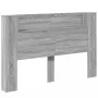 Cabecero de cama con luz LED gris Sonoma 160x16,5x103,5 cm de vidaXL, Cabeceros y pies de cama - Ref: Foro24-839257, Precio: ...