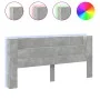 Bettkopfteil in Betongrau mit LED-Licht, 220 x 16,5 x 103,5 cm von vidaXL, Kopf- und Fußteile - Ref: Foro24-839276, Preis: 95...