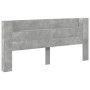 Bettkopfteil in Betongrau mit LED-Licht, 220 x 16,5 x 103,5 cm von vidaXL, Kopf- und Fußteile - Ref: Foro24-839276, Preis: 97...