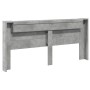 Bettkopfteil in Betongrau mit LED-Licht, 220 x 16,5 x 103,5 cm von vidaXL, Kopf- und Fußteile - Ref: Foro24-839276, Preis: 97...