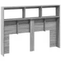 Bed headboard with LED light Sonoma gray 140x17x102 cm by vidaXL, Headboards and footboards - Ref: Foro24-839201, Price: 98,8...