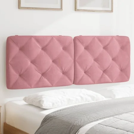 Pink velvet padded headboard 140 cm by vidaXL, Headboards and footboards - Ref: Foro24-374732, Price: 70,98 €, Discount: %