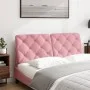 Pink velvet padded headboard 140 cm by vidaXL, Headboards and footboards - Ref: Foro24-374732, Price: 70,98 €, Discount: %
