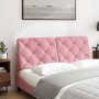 Rosa samtgepolstertes Kopfteil 140 cm von vidaXL, Kopf- und Fußteile - Ref: Foro24-374732, Preis: 72,33 €, Rabatt: %