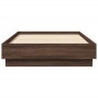Estructura de cama madera de ingeniería roble marrón 75x190 cm de vidaXL, Camas y somieres - Ref: Foro24-839643, Precio: 86,62 €