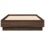 Estructura de cama madera de ingeniería roble marrón 75x190 cm de vidaXL, Camas y somieres - Ref: Foro24-839643, Precio: 85,6...